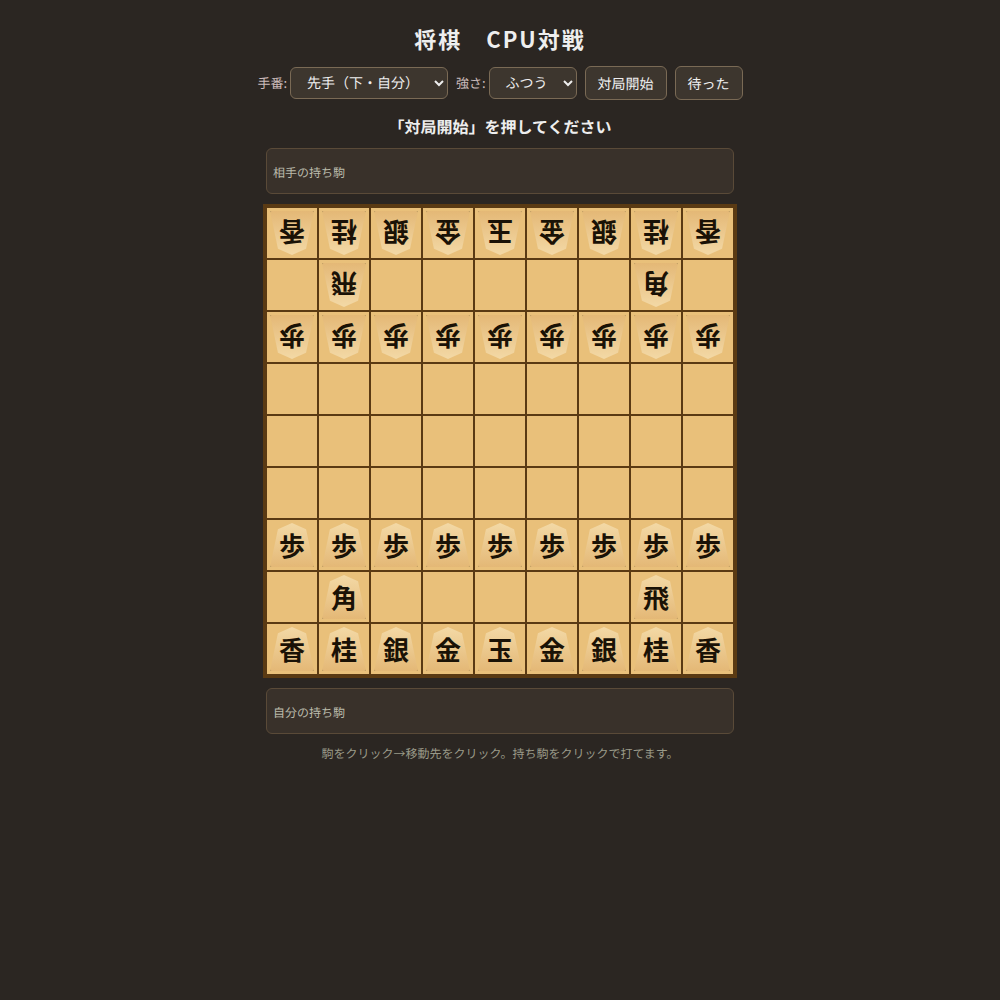 将棋の画面